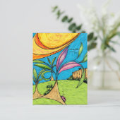 Briefkaart, backyard Summer Fun Briefkaart (Staand voorkant)