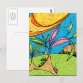 Briefkaart, backyard Summer Fun Briefkaart (Voorkant / Achterkant)