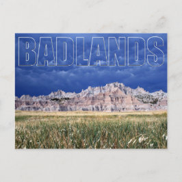 Briefkaart Badlands en Prairie South Dakota