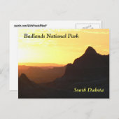 briefkaart "Badlands National Park" (Voorkant / Achterkant)