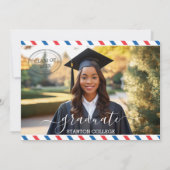 Briefkaart Bagageavontuur begint afstudeerfeest (Achterkant)