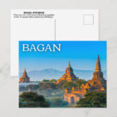 Briefkaart Bagan, Myanmar (Birma) (Voorkant / Achterkant)