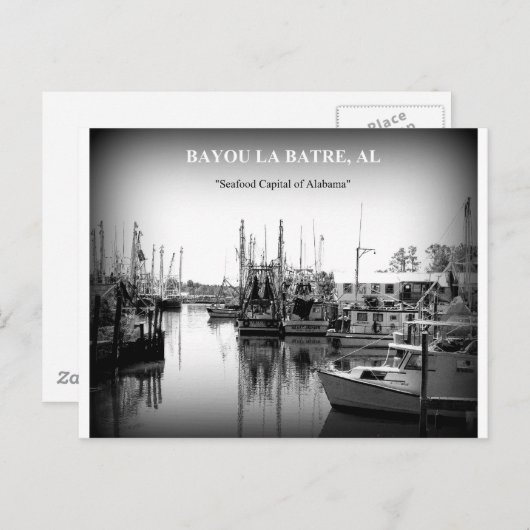 BRIEFKAART - BAJE LA BATRE, ALABAMA (Voorkant / Achterkant)