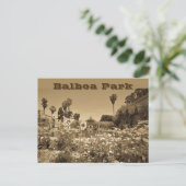 Briefkaart Balboa Park Sepia Tone (Staand voorkant)