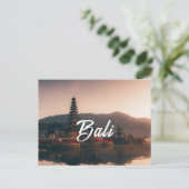 Briefkaart Bali, eenvoudig elegant design briefkaa (Staand voorkant)