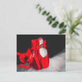 Briefkaart balletschoenen (Staand voorkant)