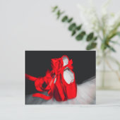 Briefkaart balletschoenen (Staand voorkant)