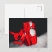 Briefkaart balletschoenen (Voorkant / Achterkant)