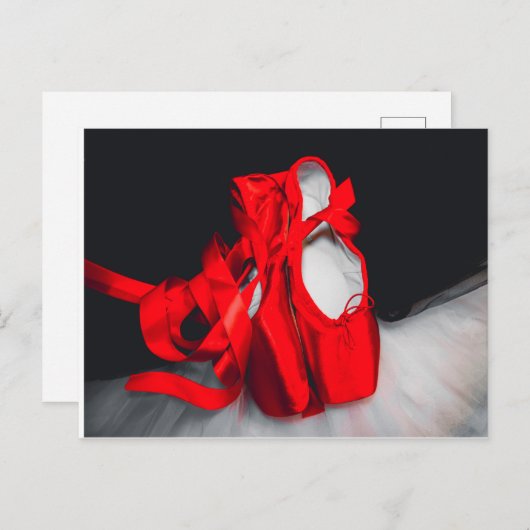 Briefkaart balletschoenen (Voorkant / Achterkant)