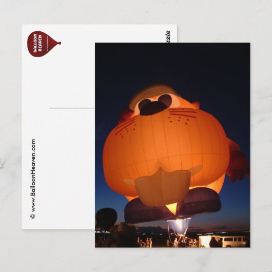 Briefkaart ballongloed (Voorkant / Achterkant)