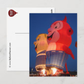 Briefkaart ballongloed (Voorkant / Achterkant)
