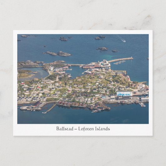Briefkaart Ballstad Lofoten (Voorkant)