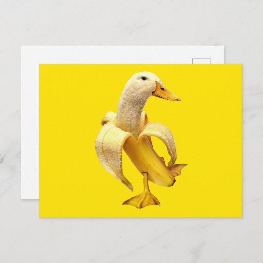 Briefkaart Banana Duck Meme (Voorkant / Achterkant)