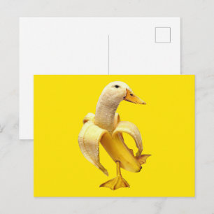 Briefkaart Banana Duck Meme