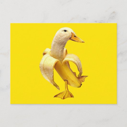 Briefkaart Banana Duck Meme (Voorkant)