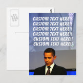  Briefkaart Barack Obama (Voorkant / Achterkant)