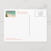 BRIEFKAART, BARBADOS, JE ZULT NOOIT WILLEN VERTREK BRIEFKAART (Achterkant)