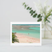 BRIEFKAART, BARBADOS, JE ZULT NOOIT WILLEN VERTREK BRIEFKAART (Staand voorkant)