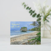 briefkaart, BARBADOS! OH, JA!/ BATHSHEBA ROCK Briefkaart (Staand voorkant)