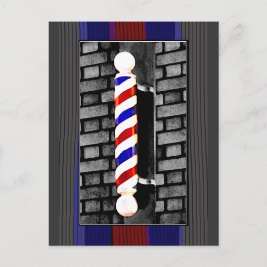 Briefkaart Barber Pole (Voorkant)