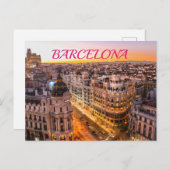 Briefkaart Barcelona (Voorkant / Achterkant)