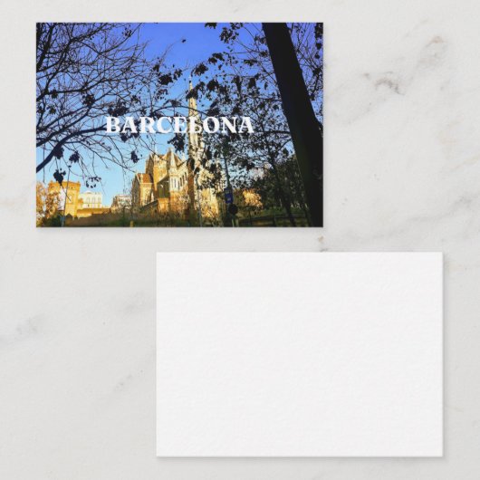 Briefkaart Barcelona (Voorkant / Achterkant)