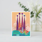 Briefkaart Barcelona (Staand voorkant)