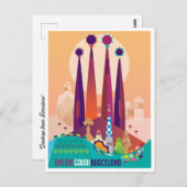 Briefkaart Barcelona (Voorkant / Achterkant)