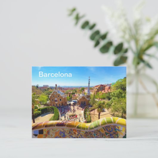 Briefkaart Barcelona (Staand voorkant)
