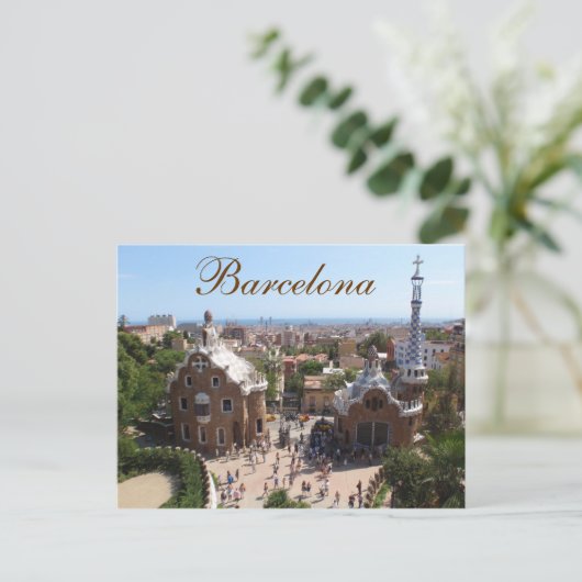 Briefkaart Barcelona (Staand voorkant)