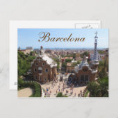Briefkaart Barcelona (Voorkant / Achterkant)