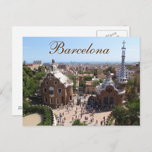 Briefkaart Barcelona (Voorkant / Achterkant)
