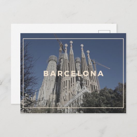 Briefkaart Barcelona (Voorkant / Achterkant)