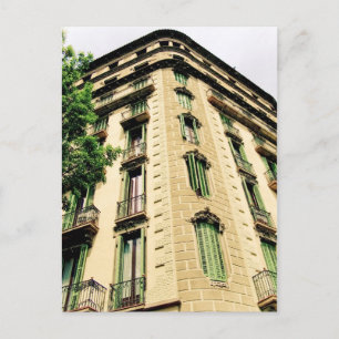 Briefkaart Barcelona-gebouw