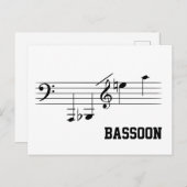 Briefkaart Bassonafspeelbereik (Voorkant / Achterkant)