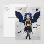 briefkaart "Bat Wings" (Voorkant / Achterkant)