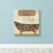 Briefkaart Bath Canvas Afdruk (Insitu (Houten vloer))