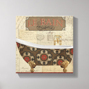 Briefkaart Bath Canvas Afdruk