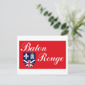 Briefkaart Baton Rouge-vlag (Staand voorkant)
