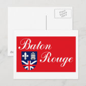 Briefkaart Baton Rouge-vlag (Voorkant / Achterkant)