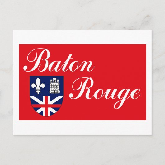 Briefkaart Baton Rouge-vlag (Voorkant)