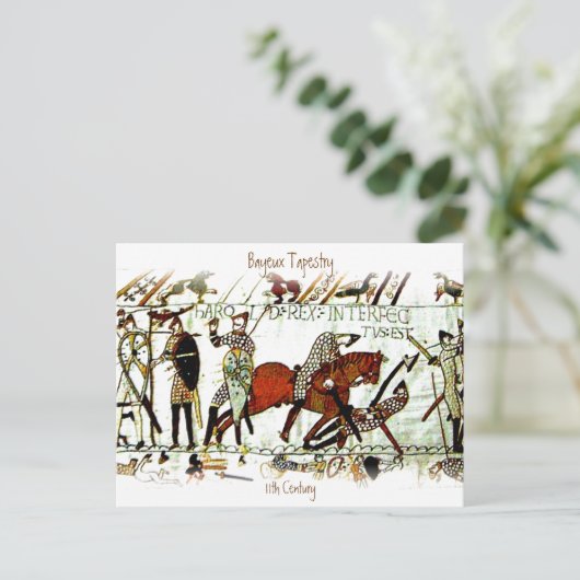 Briefkaart Bayeux Tapestry a5 (Staand voorkant)