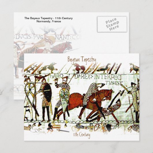 Briefkaart Bayeux Tapestry a5 (Voorkant / Achterkant)