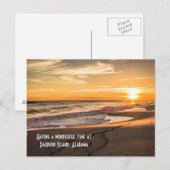 Briefkaart Beach Sunset at Dauphin Island, Alabama (Voorkant / Achterkant)