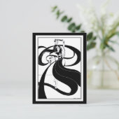 Briefkaart: Beardsley Illustratie Briefkaart (Staand voorkant)