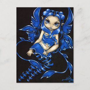 briefkaart "Beauful Blue Fairy"