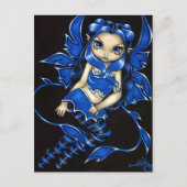 briefkaart "Beauful Blue Fairy" (Voorkant)