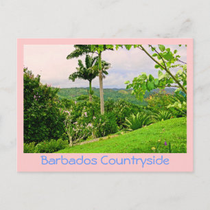 briefkaart, "BEAUTIFUL BARBADOS COUNTRYSIDE (FOTOG Briefkaart