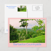 briefkaart, "BEAUTIFUL BARBADOS COUNTRYSIDE (FOTOG Briefkaart (Voorkant / Achterkant)