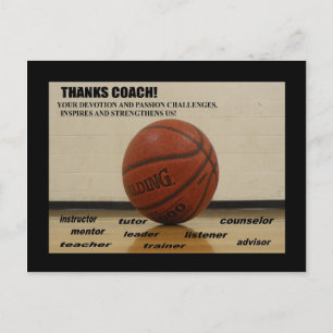 Briefkaart "Bedankt-coach"